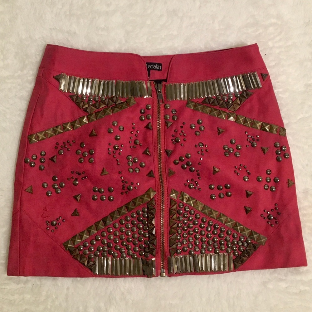 Suede skirt